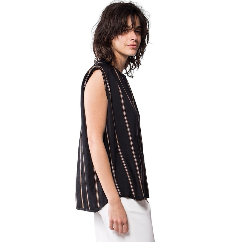 Barena Venezia Boxy Ariele Sleeveless Italian Lagenlook Shirt